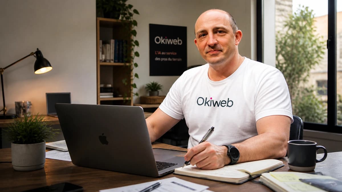 David Falcioni, Okiweb, au bureau dans l'Hérault